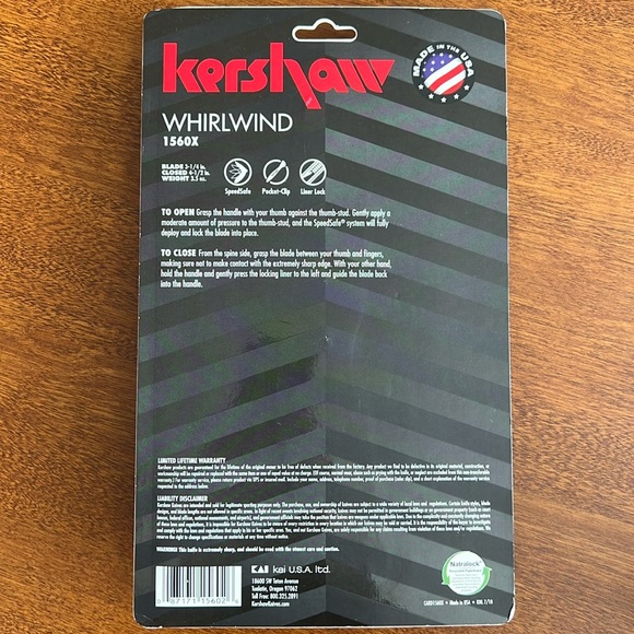 Kershaw Whirlwind 1560X - Picture 3 of 4